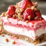 Strawberry Crunch Cheesecake- Recipe for mother's day