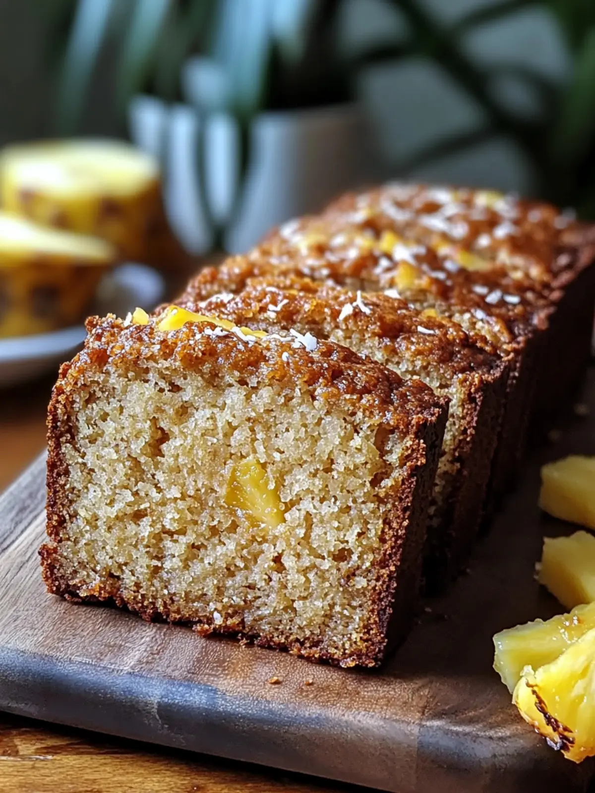 Coconut Pineapple Banana Bread