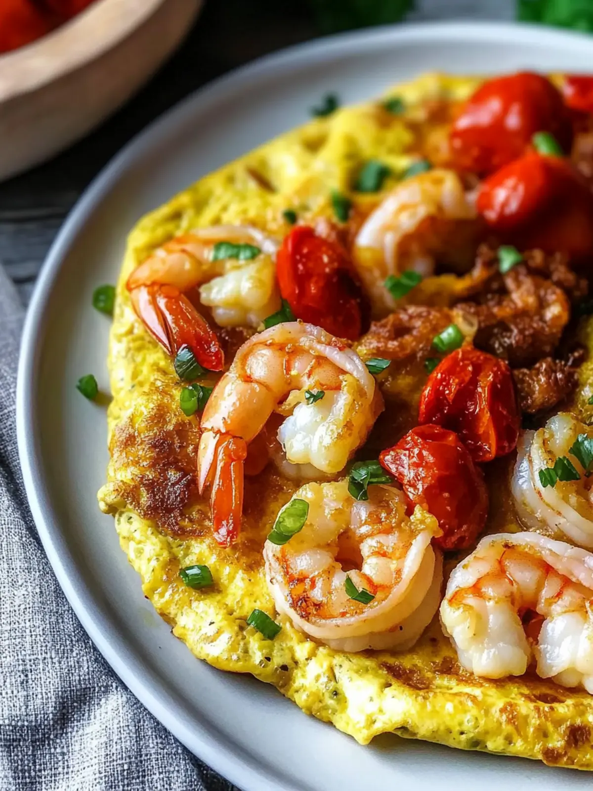 Shrimp Omelet
