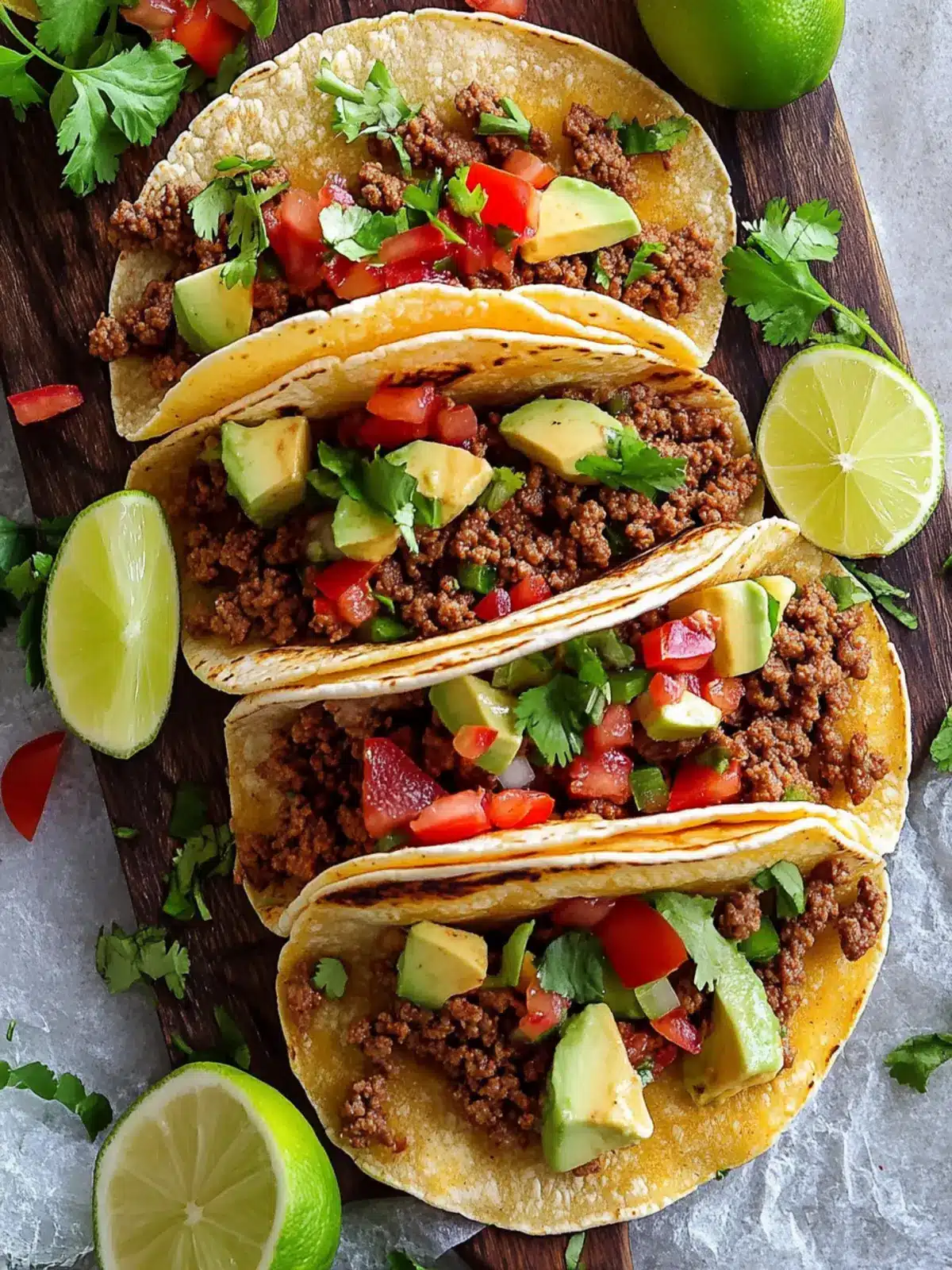 Savory Ground Beef Tacos: Quick, Easy, and Fully Customizable 2 Ground Beef Tacos