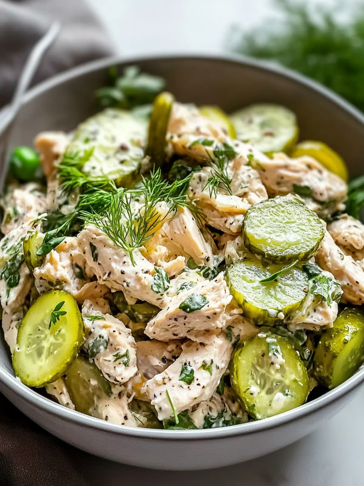 The Best Healthy Dill Pickle Chicken Salad for Quick Meals 2 The Best Healthy Dill Pickle Chicken Salad