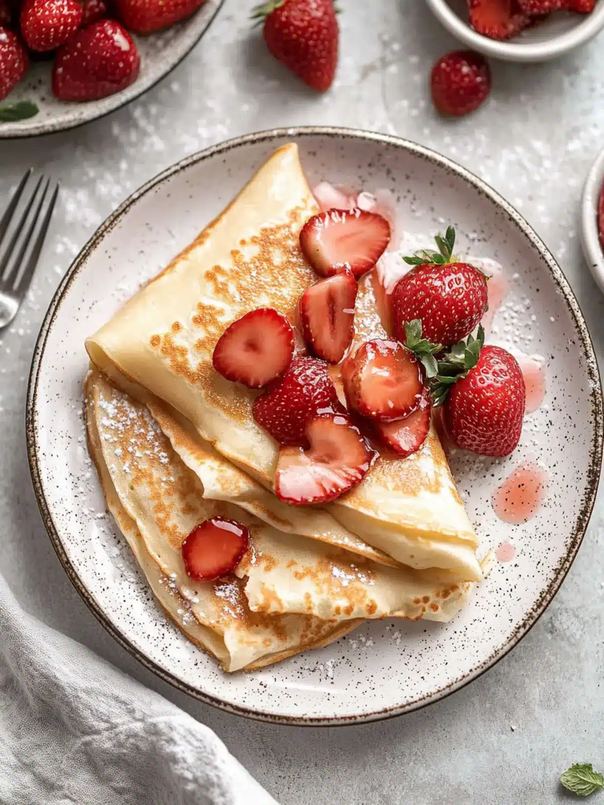 Strawberry Crepes