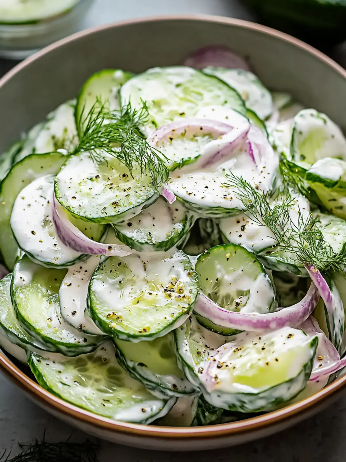 Creamy Cucumber Salad