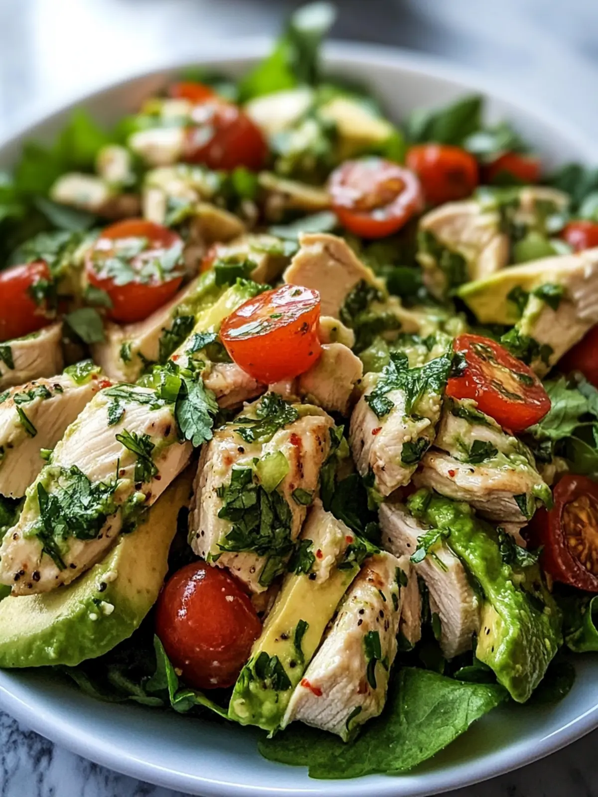 Avocado Herb Chicken Salad