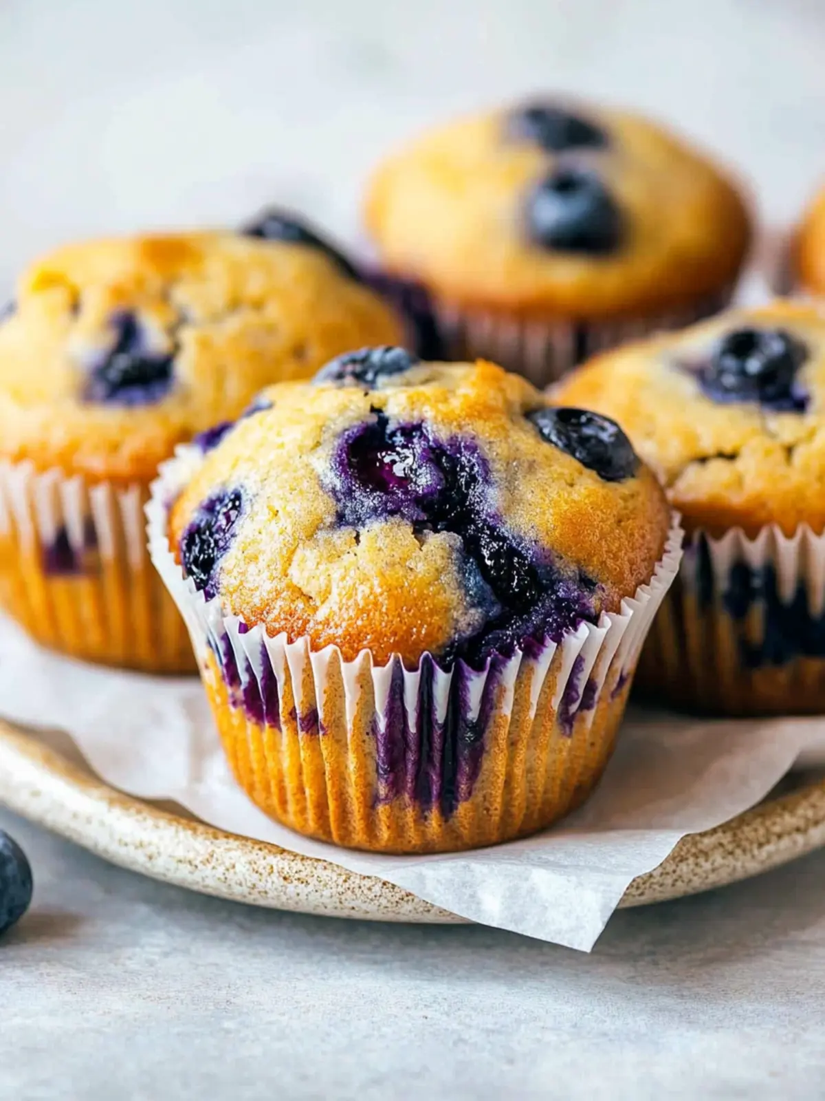Fluffy Vegan Blueberry Muffins That Will Make You Smile 3 Vegan Blueberry Muffins