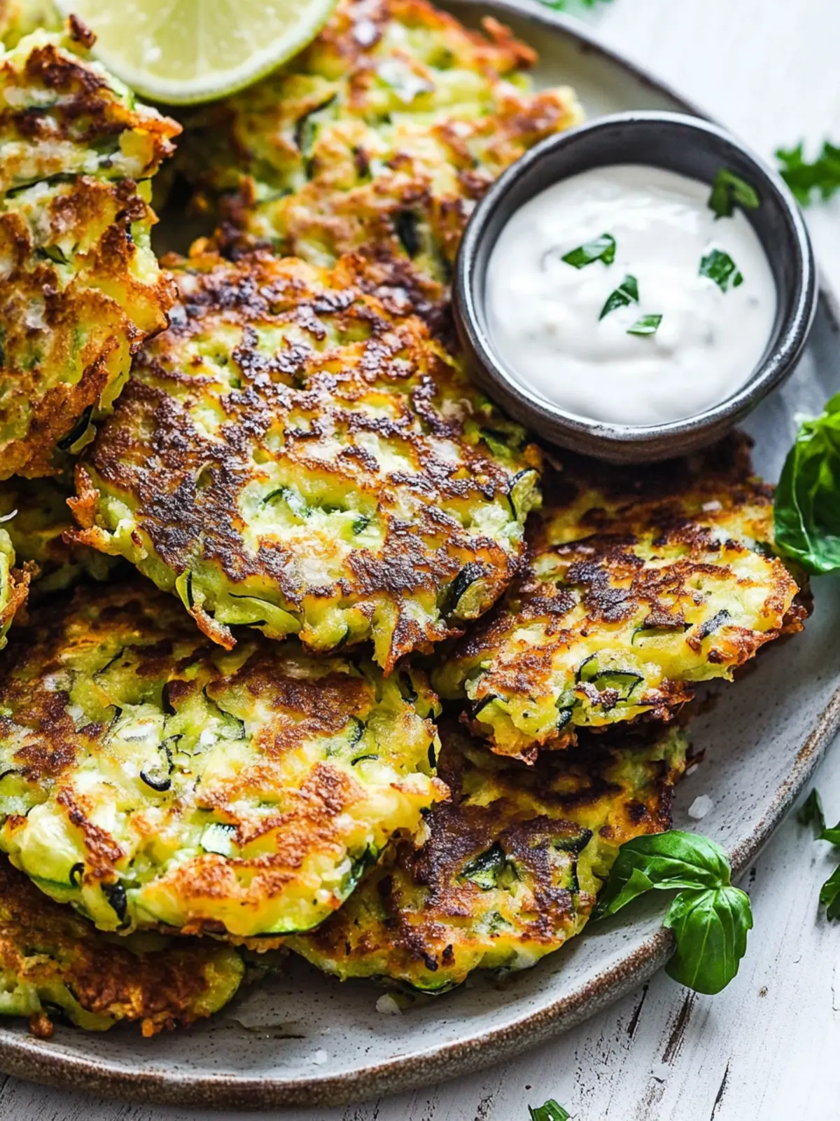 Mediterranean-Style Zucchini Fritters