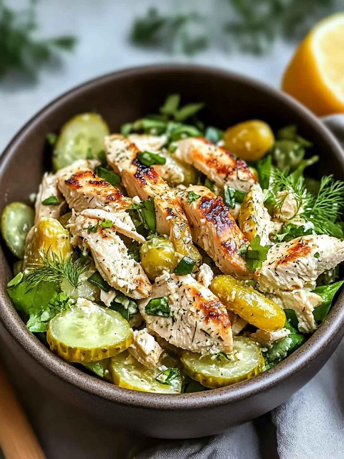 The Best Healthy Dill Pickle Chicken Salad for Quick Meals 4 The Best Healthy Dill Pickle Chicken Salad