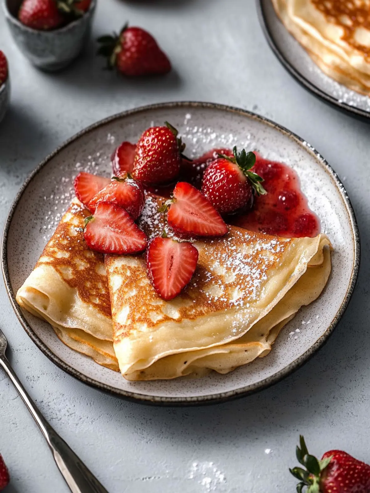 Strawberry Crepes