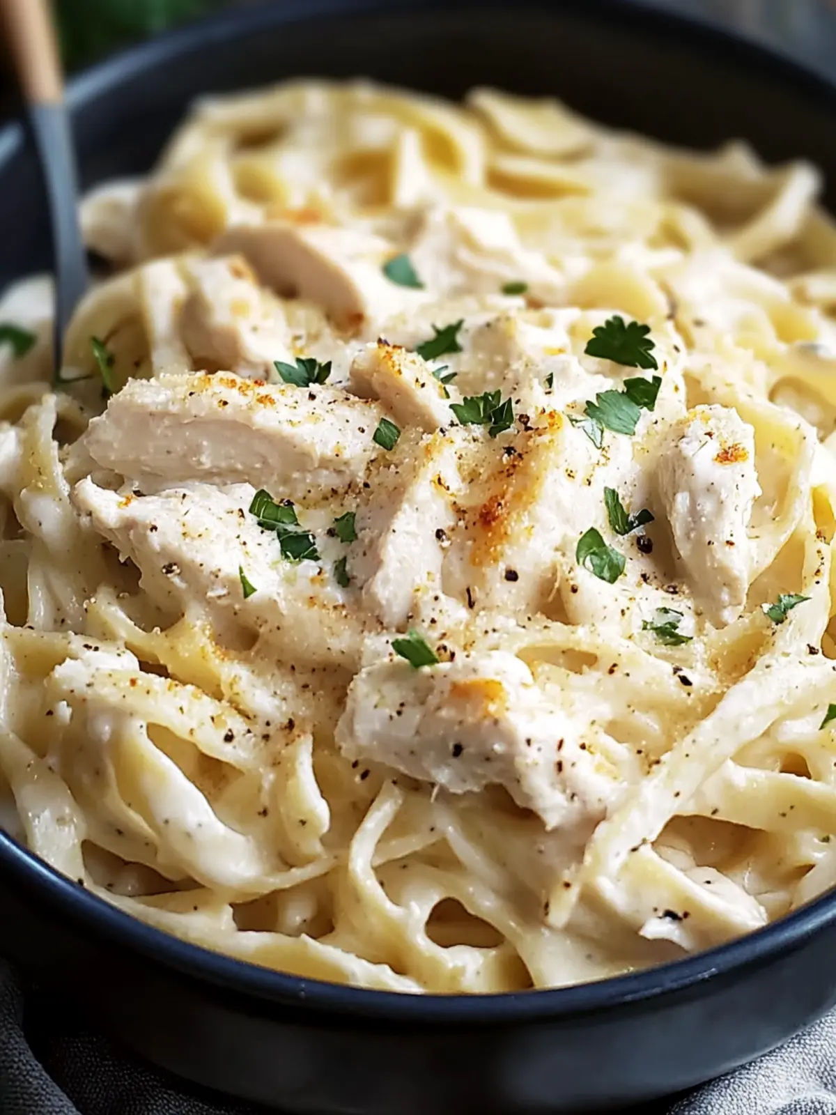 Crockpot Chicken Alfredo