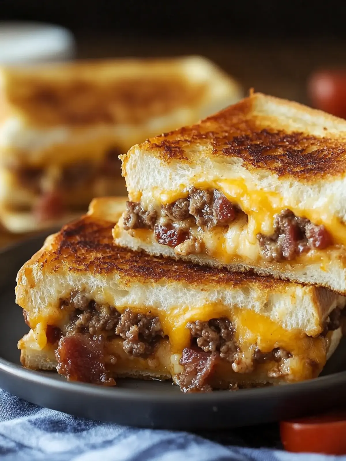 Savory Beef Bacon Cheeseburger Grilled Cheese Casserole Bliss 3 Beef Bacon Cheeseburger Grilled Cheese Casserole