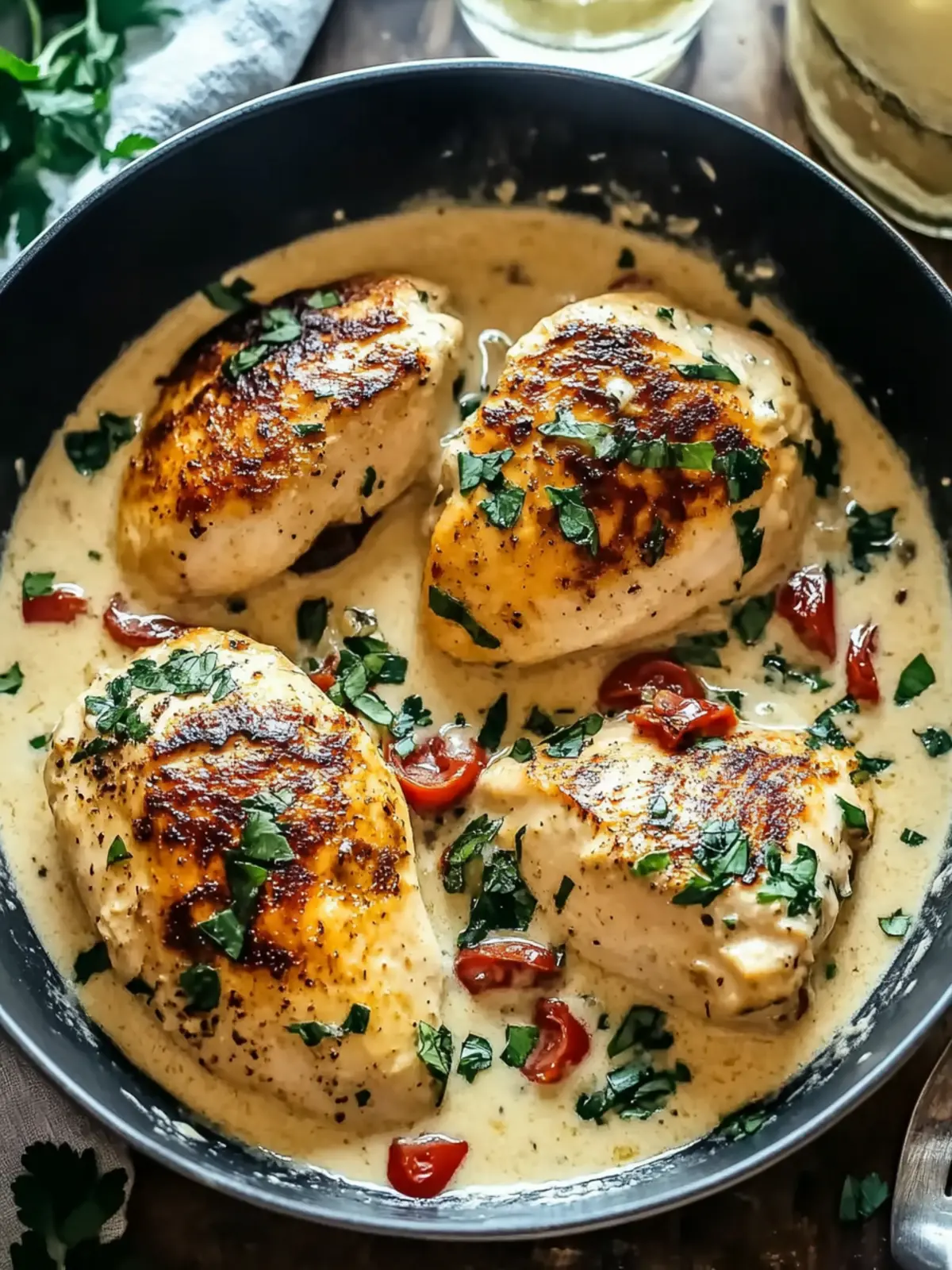 Creamy Tuscan Chicken – Your Quick One-Pan Dinner Delight 2 Creamy Tuscan Chicken