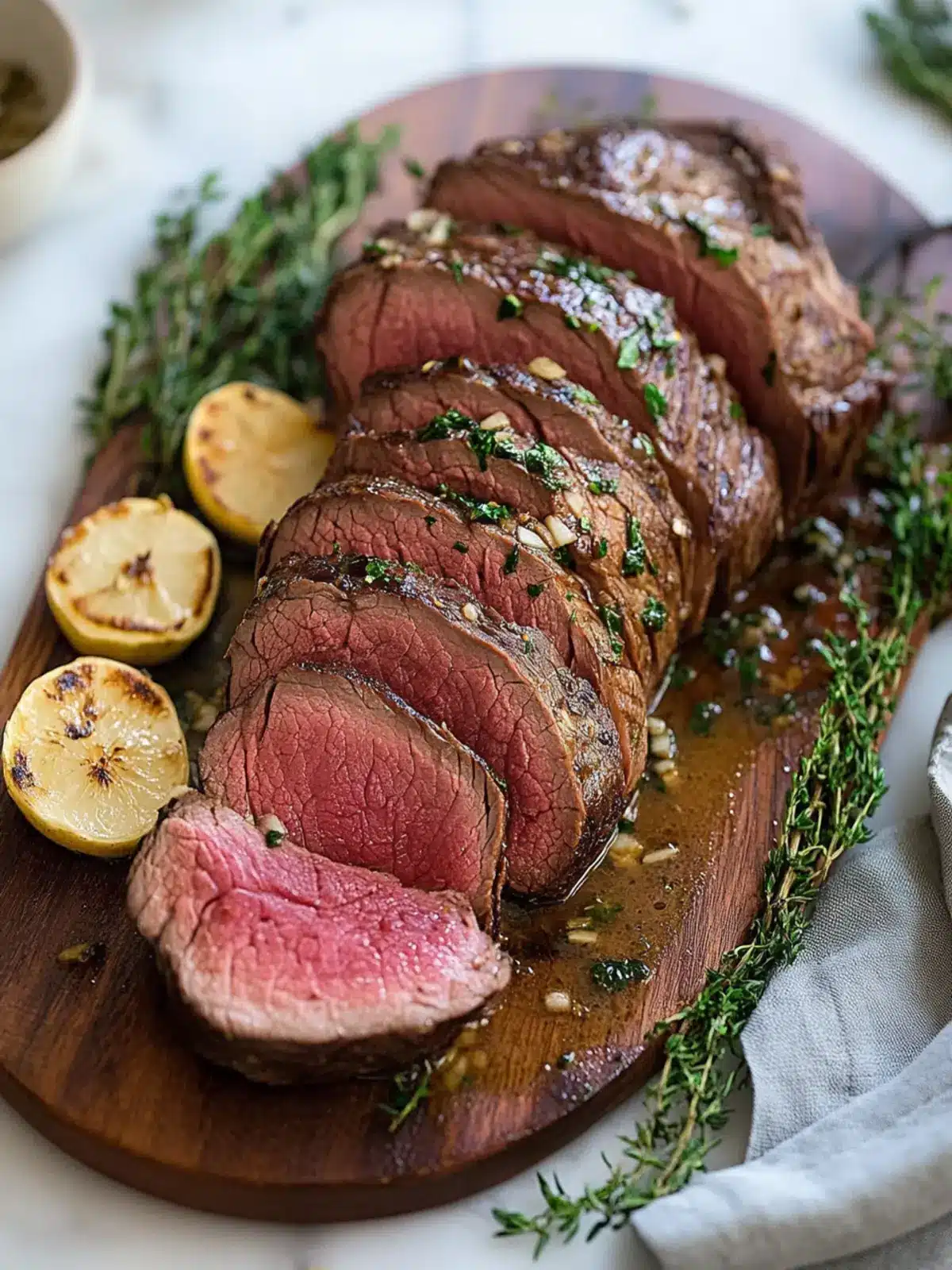 Beef Tenderloin (with Garlic Butter Sauce)