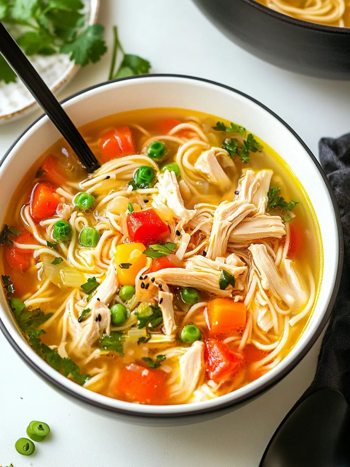 One Pot Easy Asian Chicken Noodle Soup Recipe for Cozy Nights 5 One Pot Easy Asian Chicken Noodle Soup Recipe