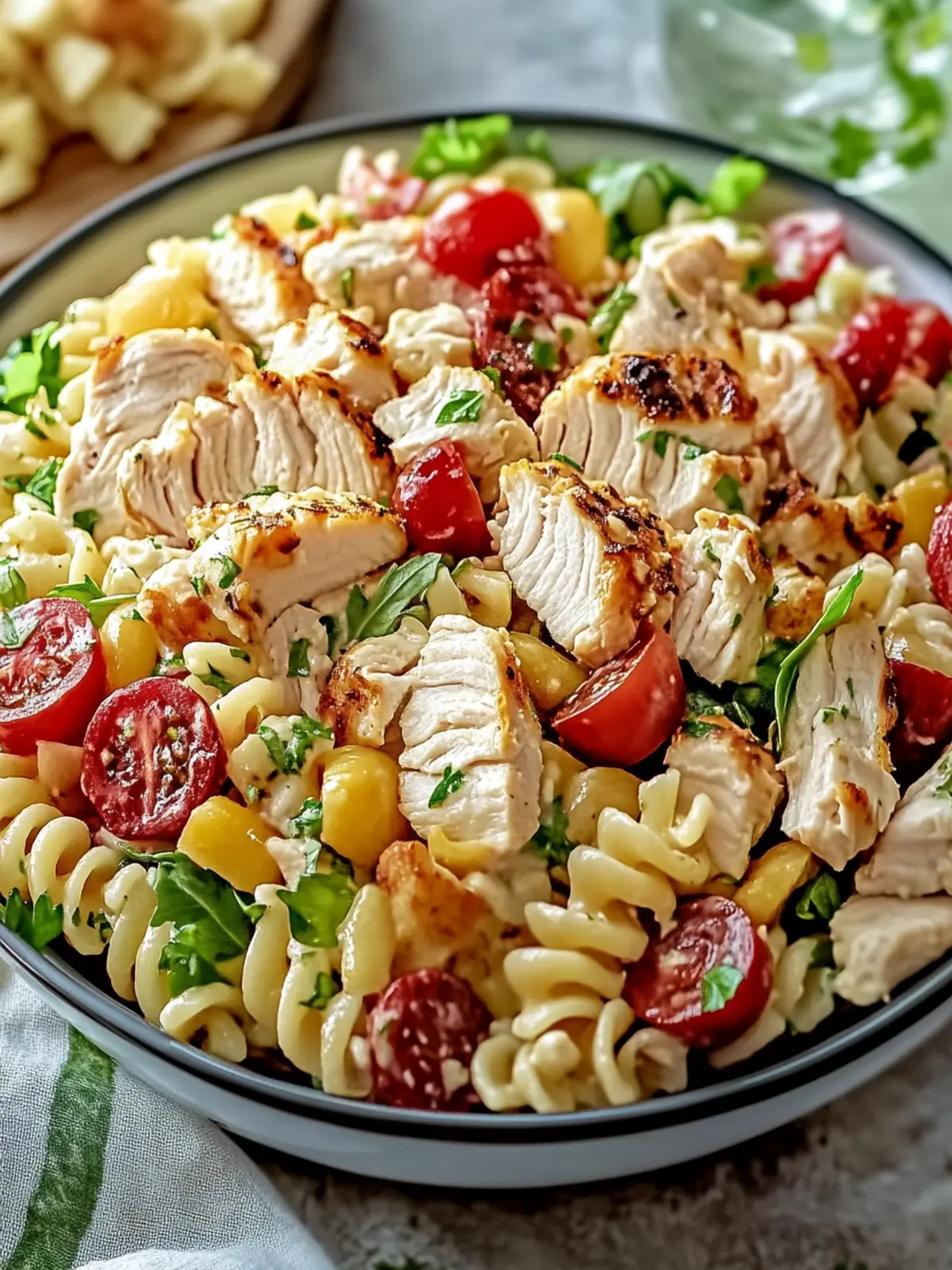 Chicken Club Pasta Salad Delight for Summer Vibes 2 Chicken Club Pasta Salad Delight