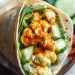Flavor-Packed Buffalo Cauliflower Wraps with Creamy Avocado Crema 10 Buffalo Cauliflower Wrap