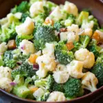 Broccoli and Cauliflower Salad