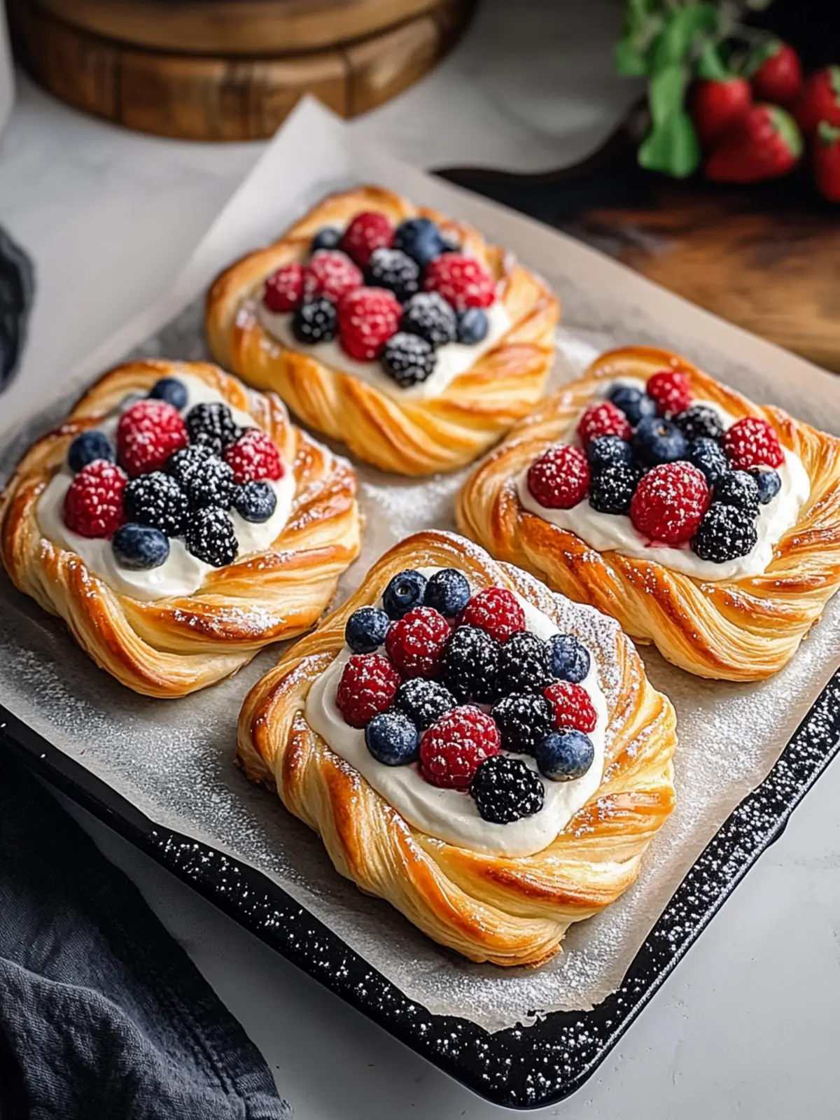 Flaky Berry Cream Cheese Danishes That Wow Every Brunch 3 Berry Cream Cheese Danishes