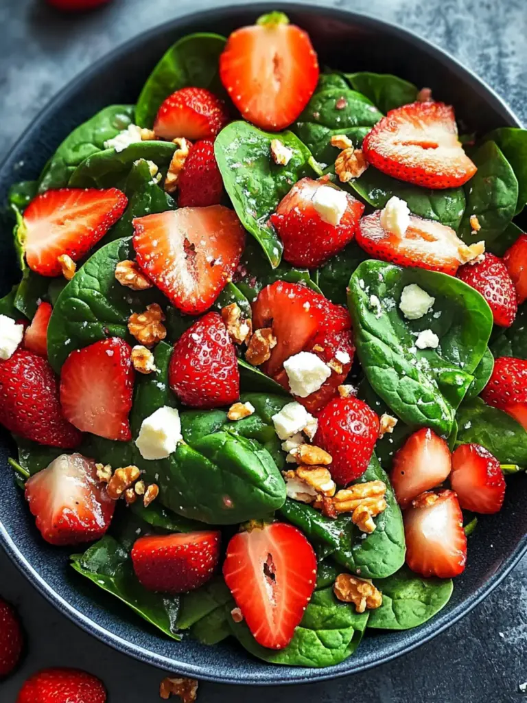 15-Minute Strawberry Spinach Salad