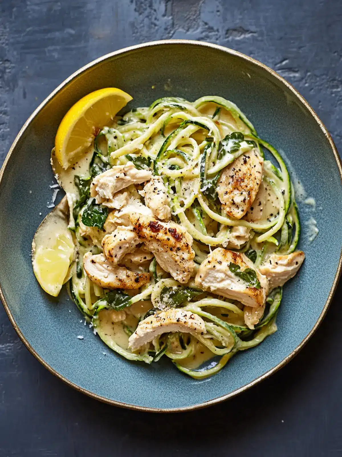 Creamy Chicken and Zoodle Spaghetti for Guilt-Free Indulgence 4 Creamy Chicken and Zoodle Spaghetti