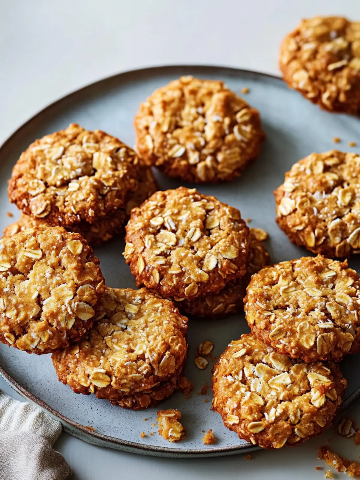 Irresistible Anzac Biscuits: Chewy Oat and Coconut Cookies 3 Anzac Biscuits (Oat and Coconut Cookies)