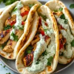 Delicious Sheet Pan Chicken Pitas with Herby Ranch Magic 6 Sheet Pan Chicken Pitas with Herby Ranch