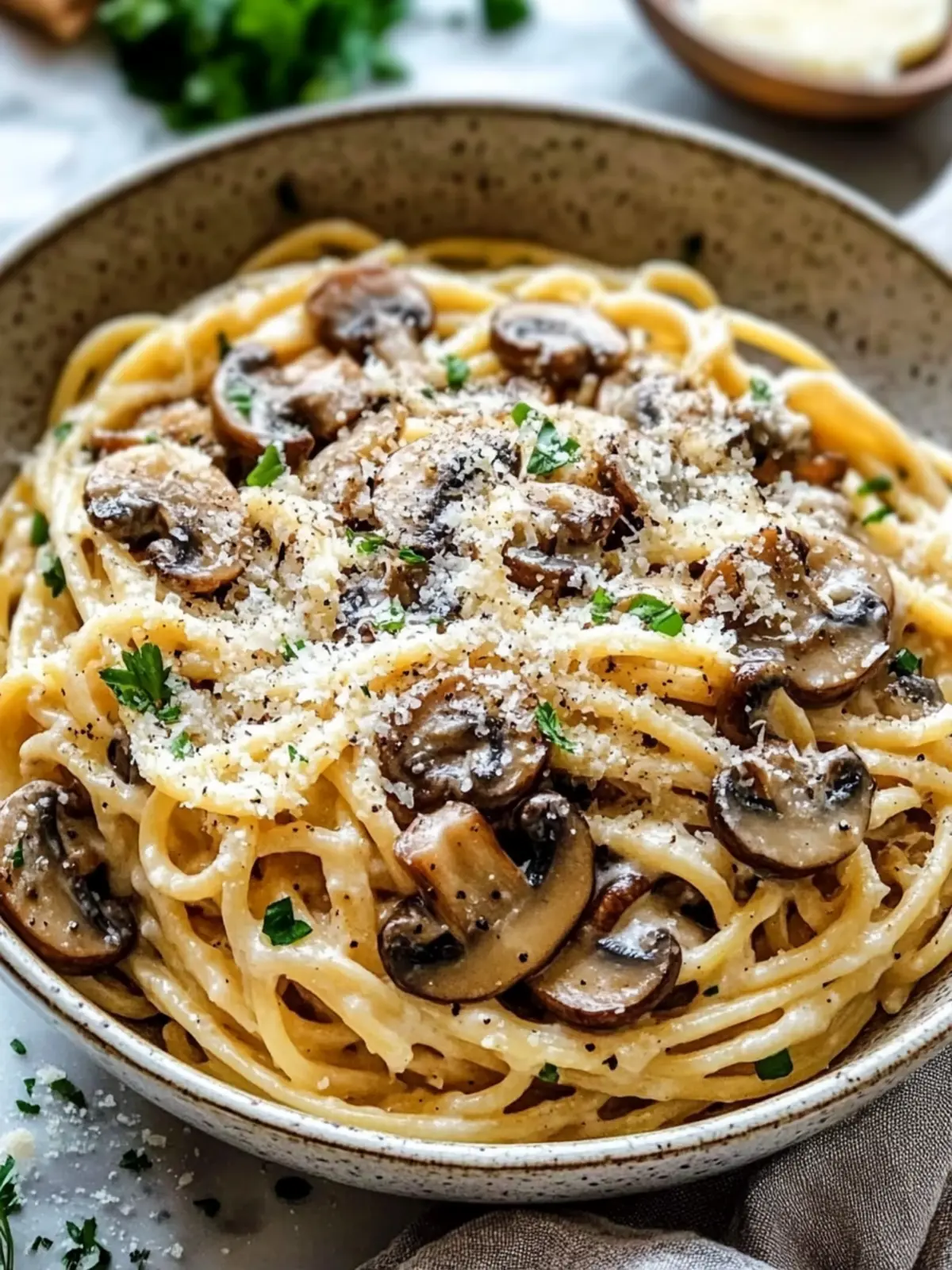 Cozy Mushroom Parmesan Pasta: Comfort Food in 30 Minutes 2 Cozy Mushroom Parmesan Pasta