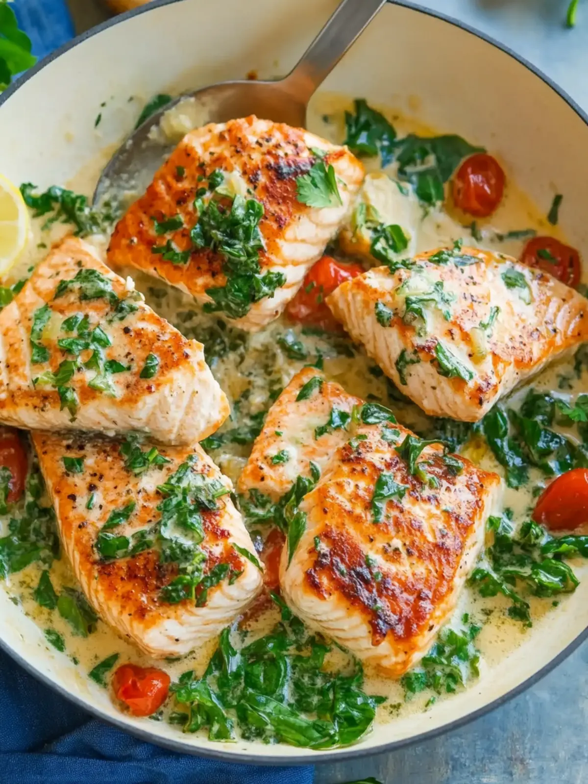 Delicious Tuscan Salmon Recipe Ready in Just 30 Minutes! 4 Tuscan Salmon Recipe