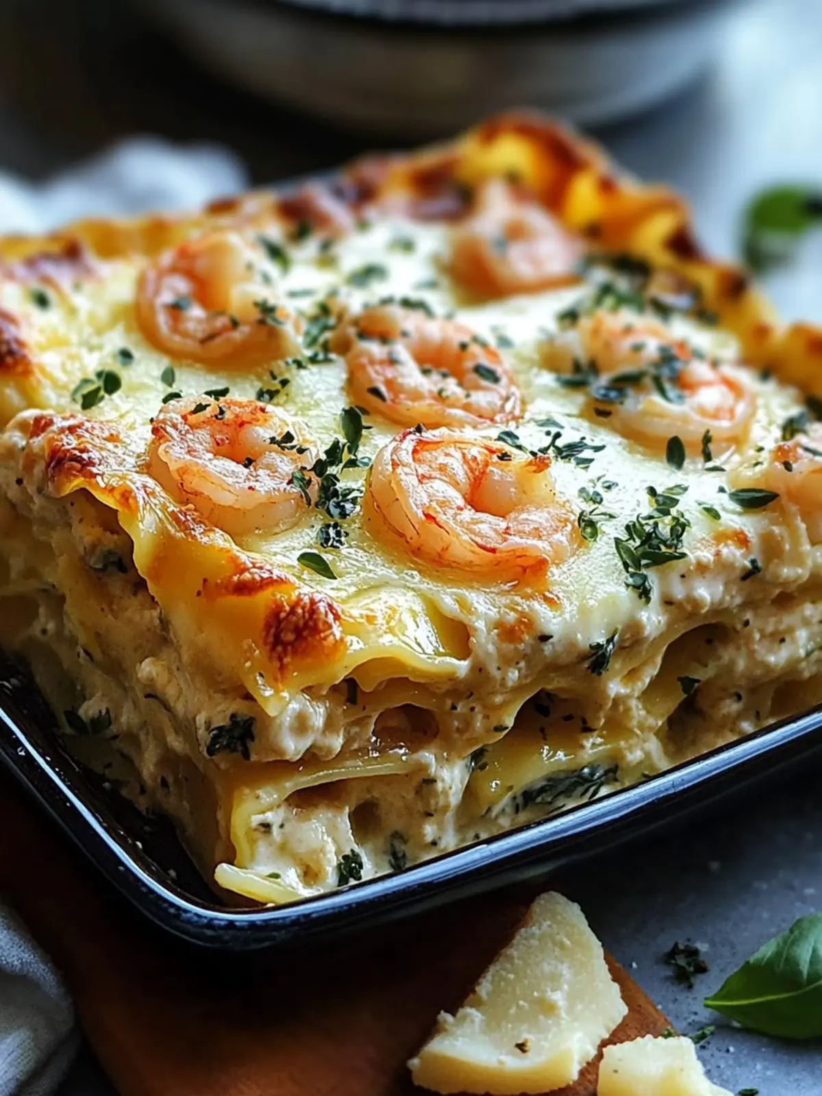 Garlic Butter Shrimp Scampi Lasagna: Comfort Food Redefined 2 Garlic Butter Shrimp Scampi Lasagna