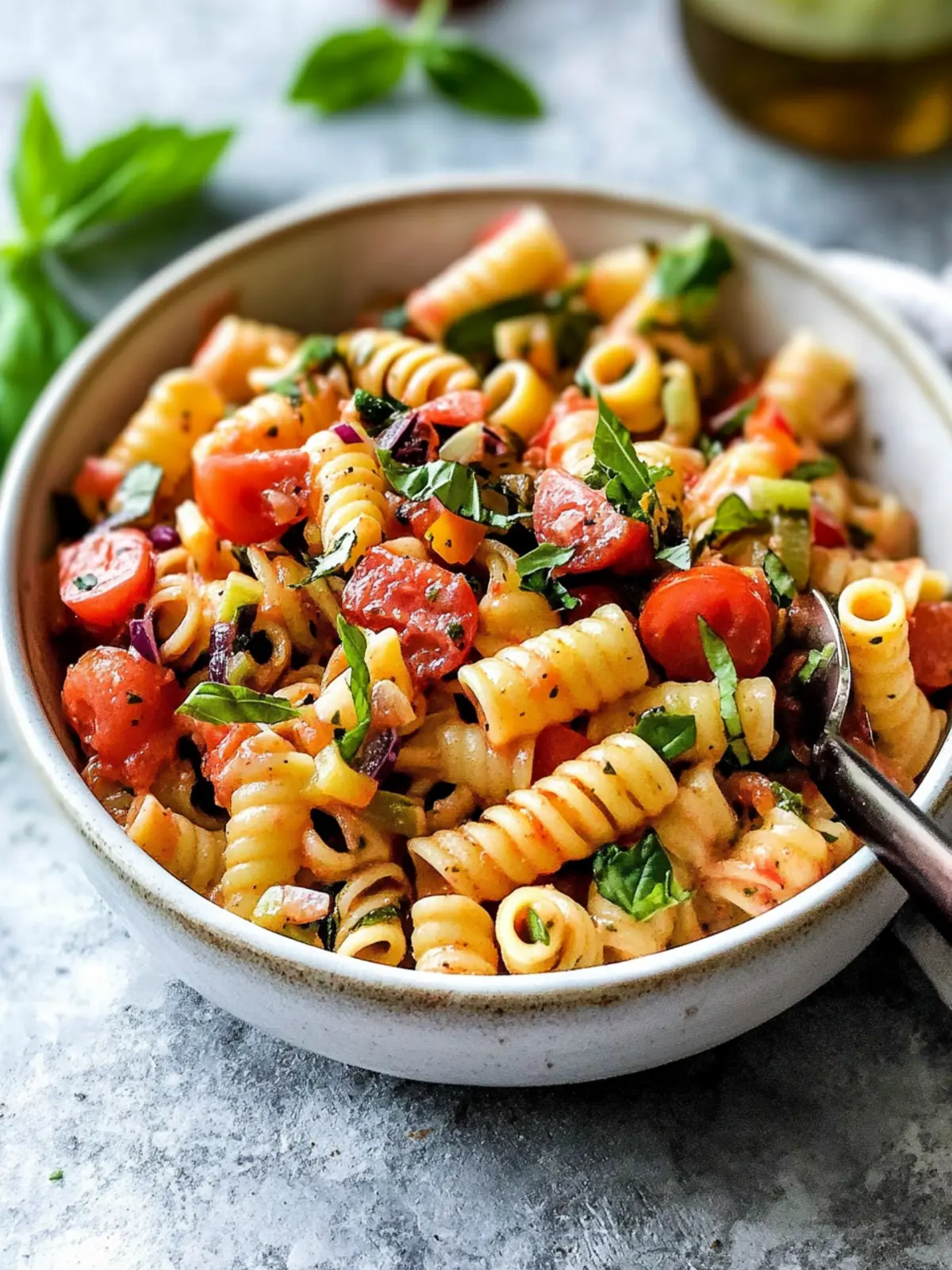 Delicious Bruschetta Pasta Salad: Perfect for Summer BBQs 3 Bruschetta Pasta Salad