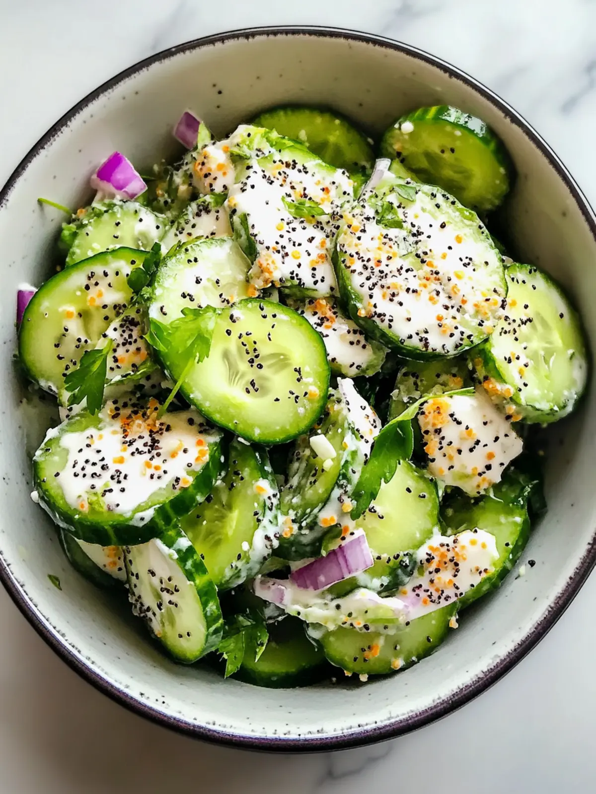 Cucumber Everything Bagel Salad That's Refreshingly Delicious 2 Cucumber Everything Bagel Salad