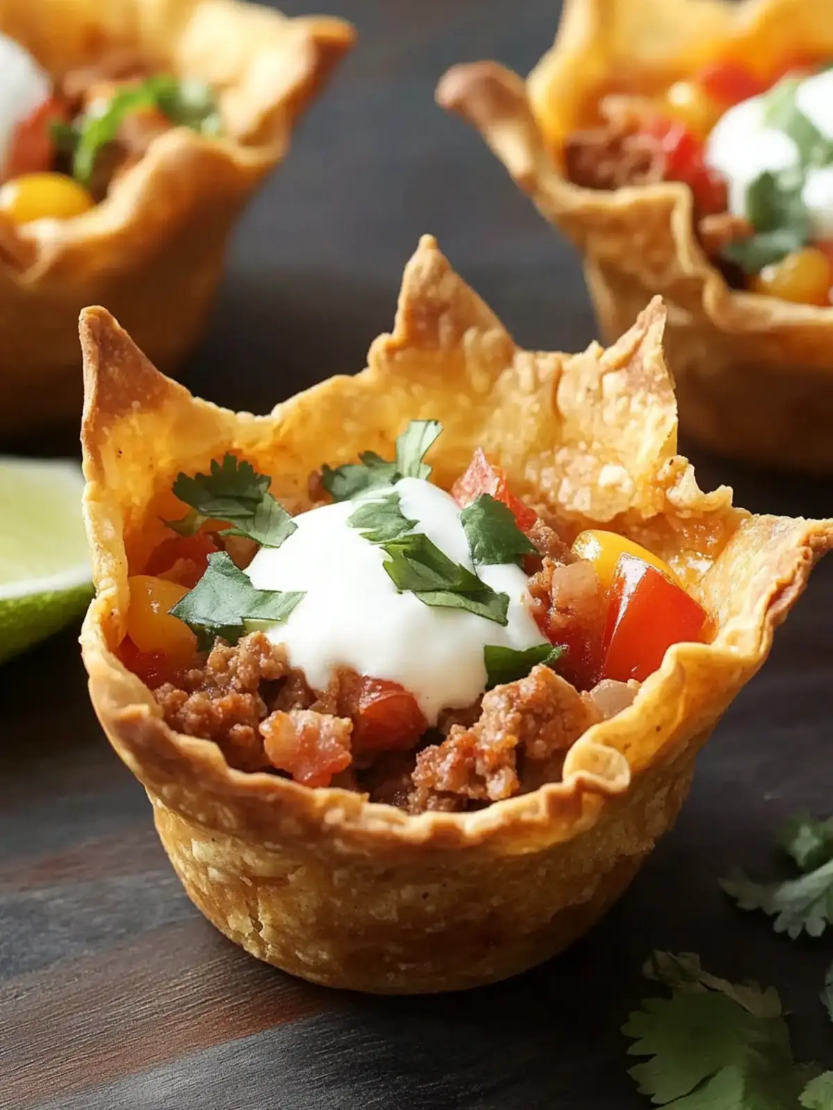 Crunchy Taco Cups