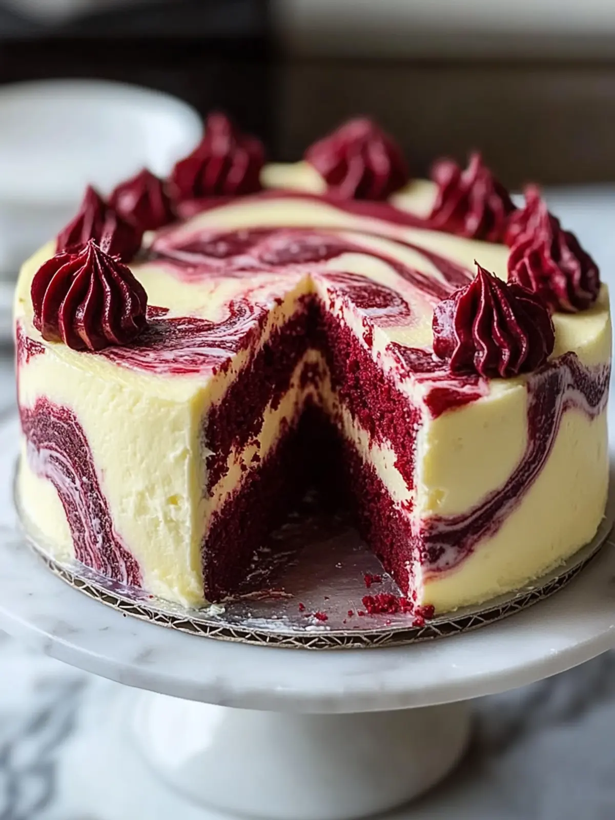Red Velvet Cheesecake Swirl Cake: A Decadent Treat to Share 2 Red Velvet Cheesecake Swirl Cake