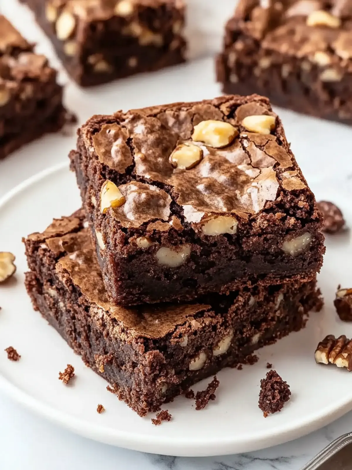 Decadent Fudgy Walnut Brownies You Can't Resist 3 Walnut Brownies