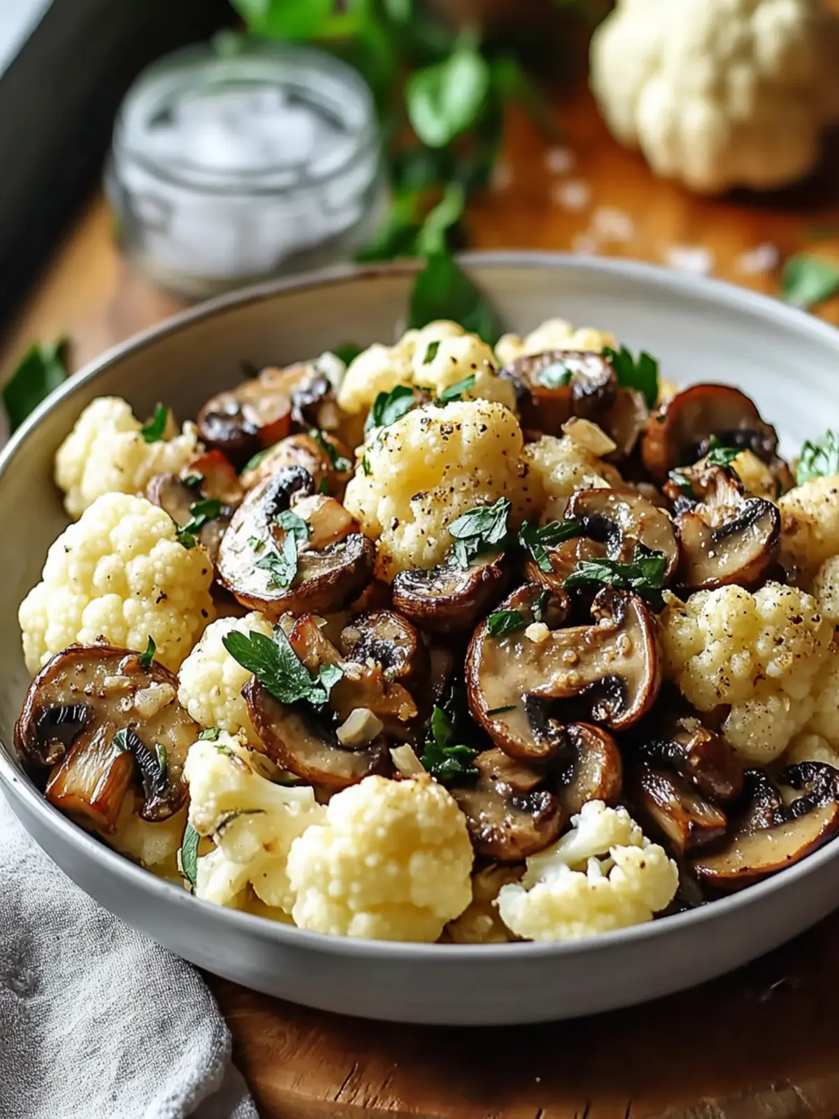 Sizzling Garlic Mushrooms and Cauliflower Delight in Minutes 5 Sizzling Garlic Mushrooms and Cauliflower Delight
