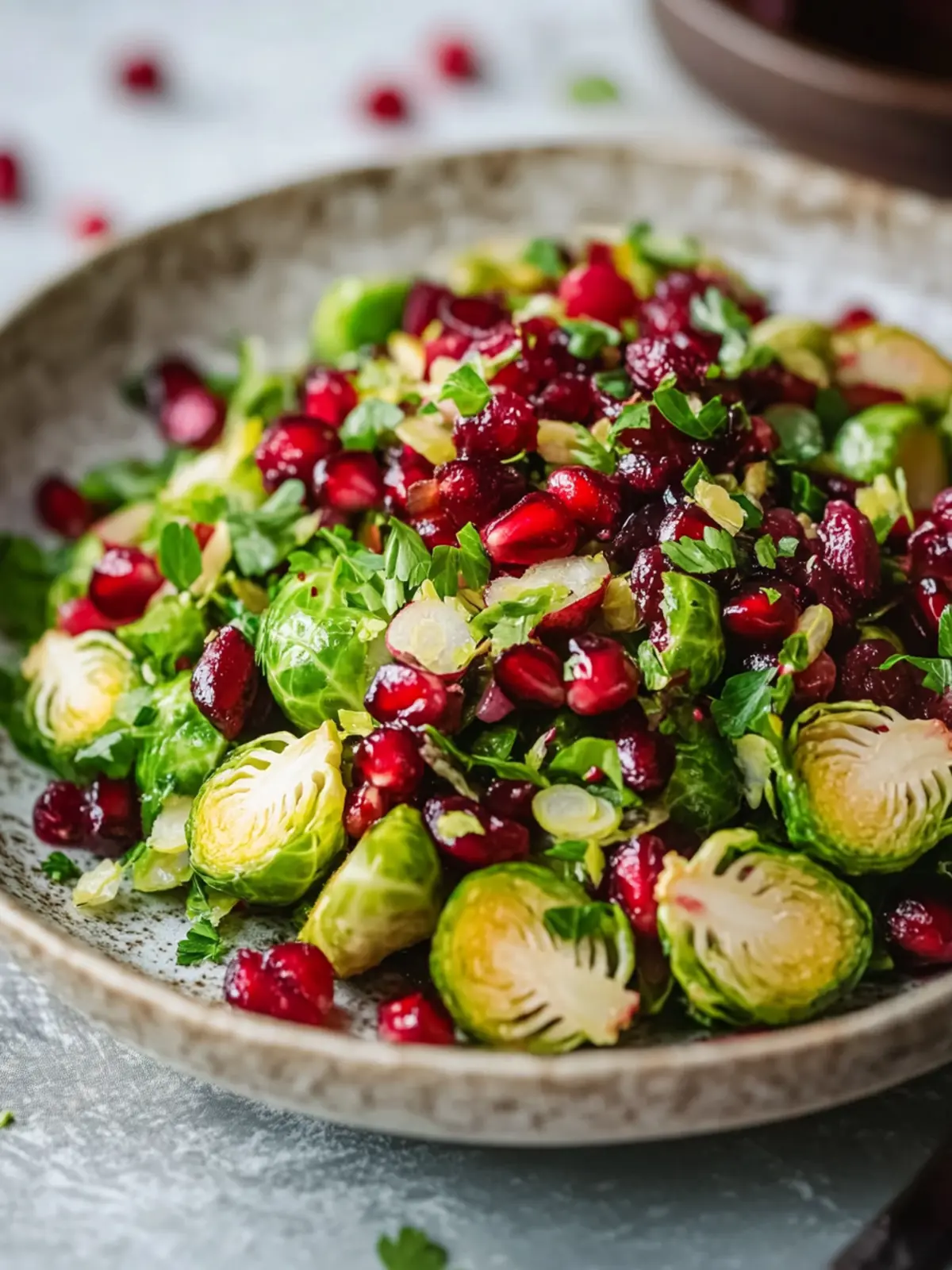 Brussels Sprout, Pomegranate & Cranberry Salad Recipe for Winter Bliss 5 Brussels Sprout, Pomegranate & Cranberry Salad Recipe