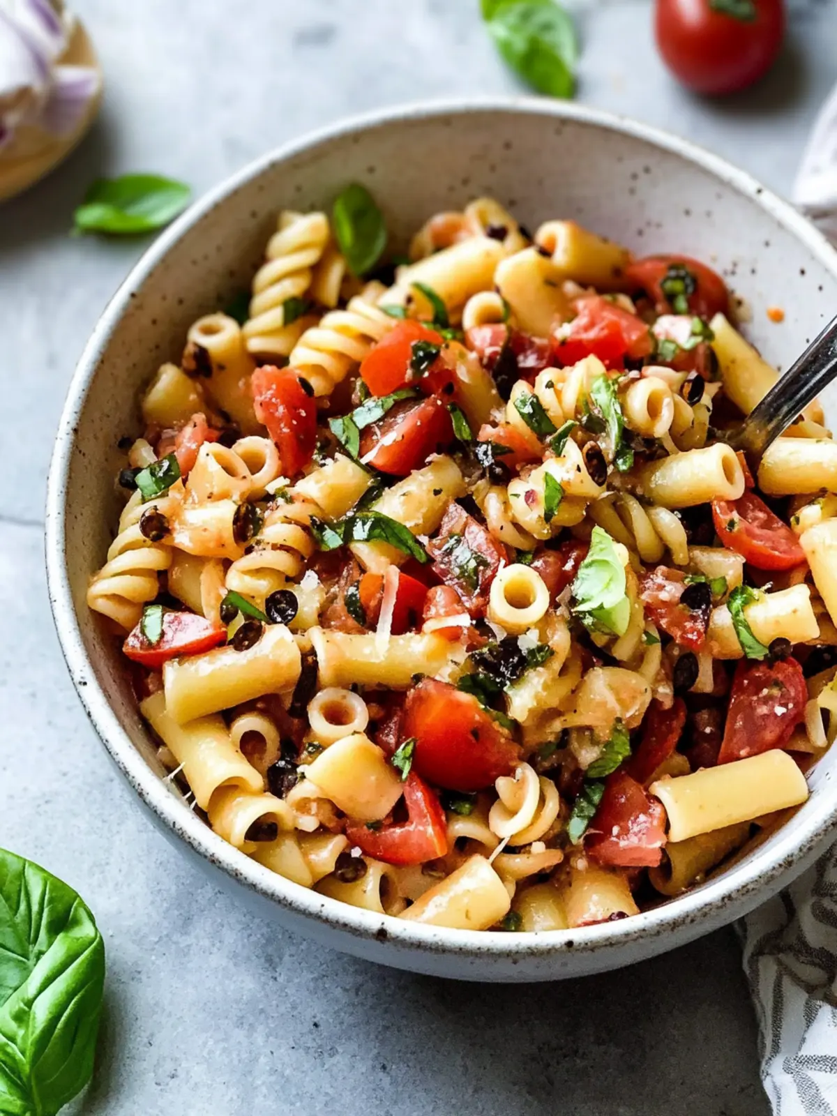 Delicious Bruschetta Pasta Salad: Perfect for Summer BBQs 2 Bruschetta Pasta Salad