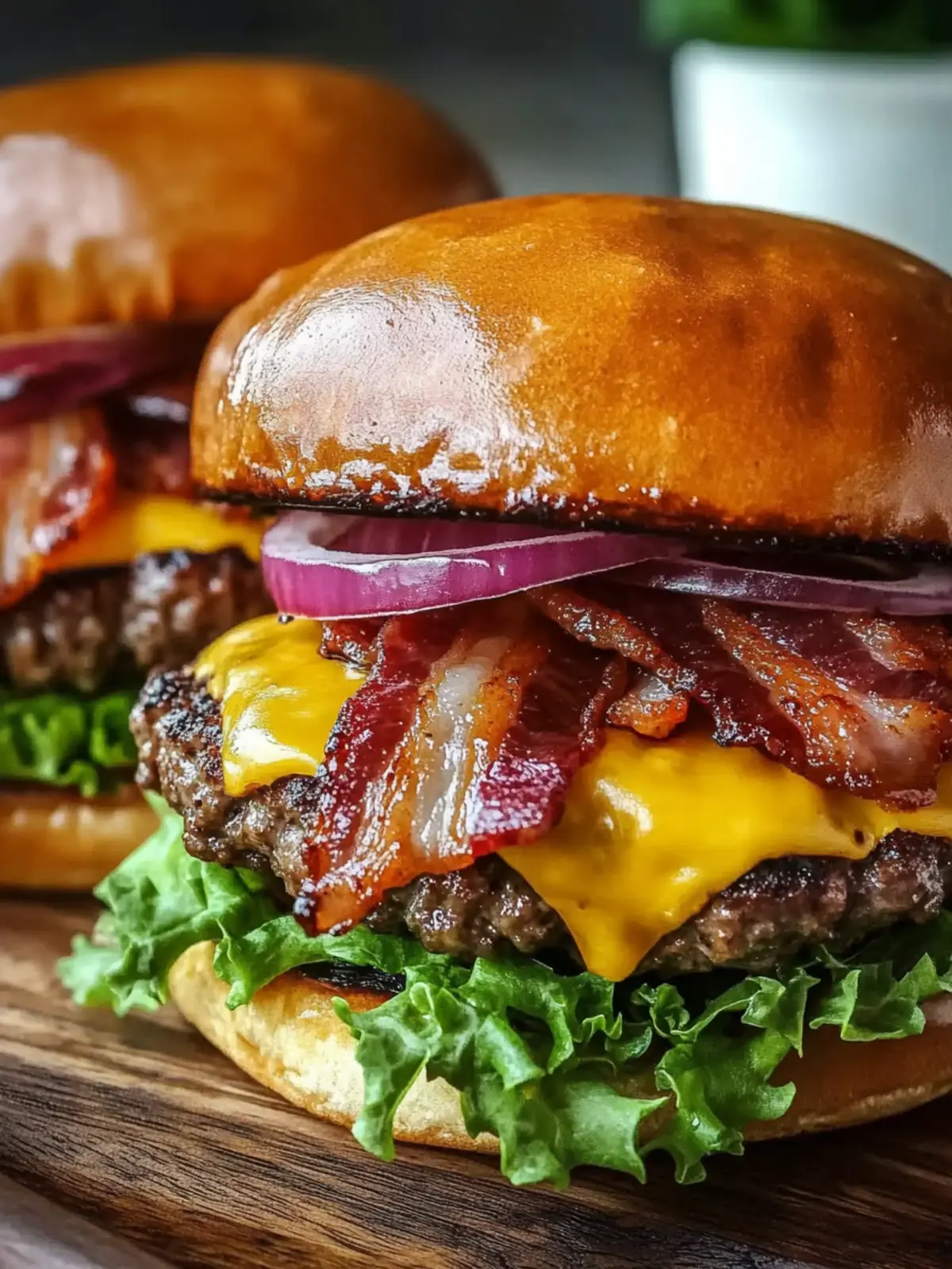Juicy Stuffed Bacon Cheeseburgers
