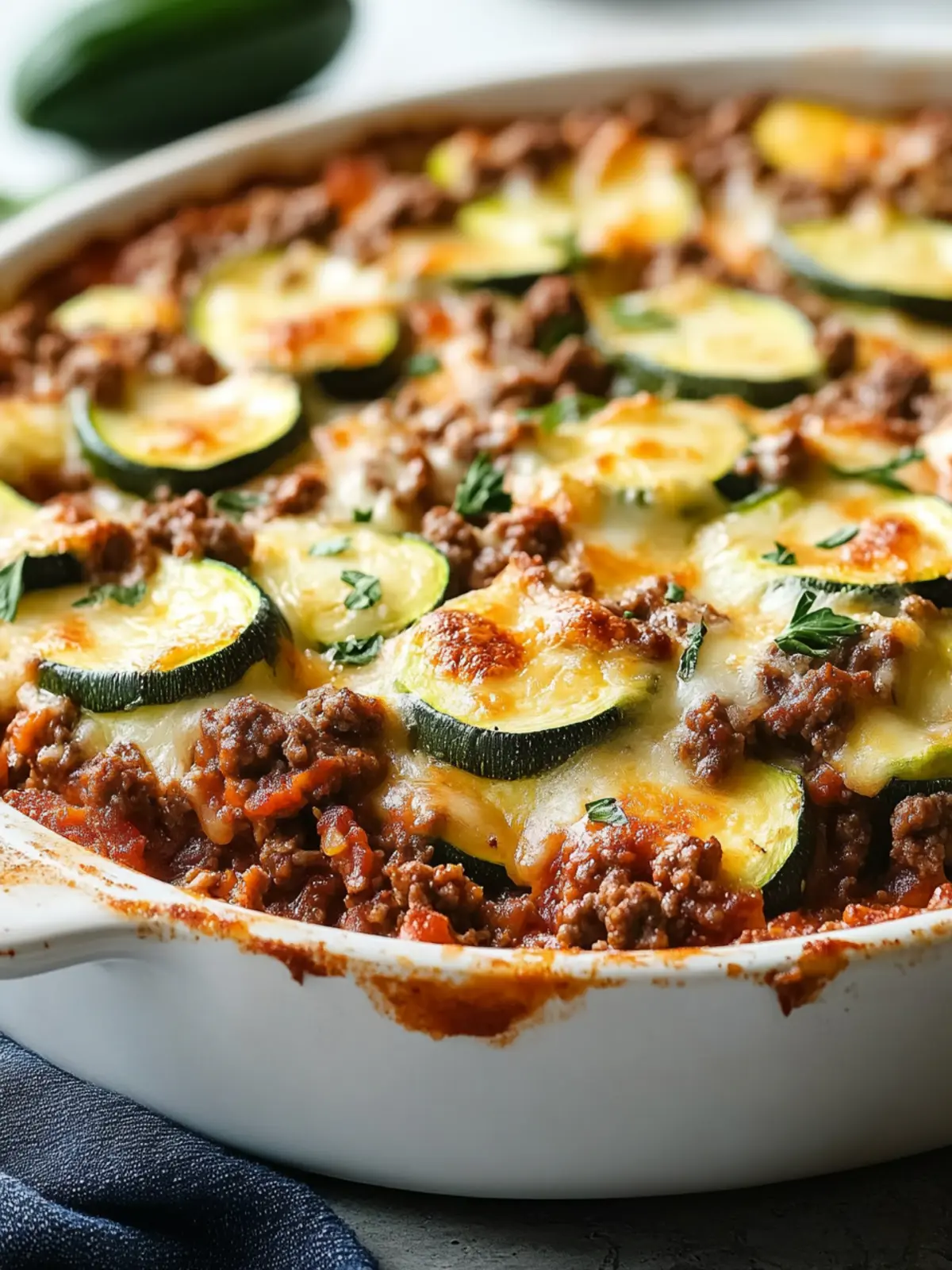 Savory Low-Carb Ground Beef Zucchini Bake You’ll Crave! 4 Low-Carb Ground Beef Zucchini Bake