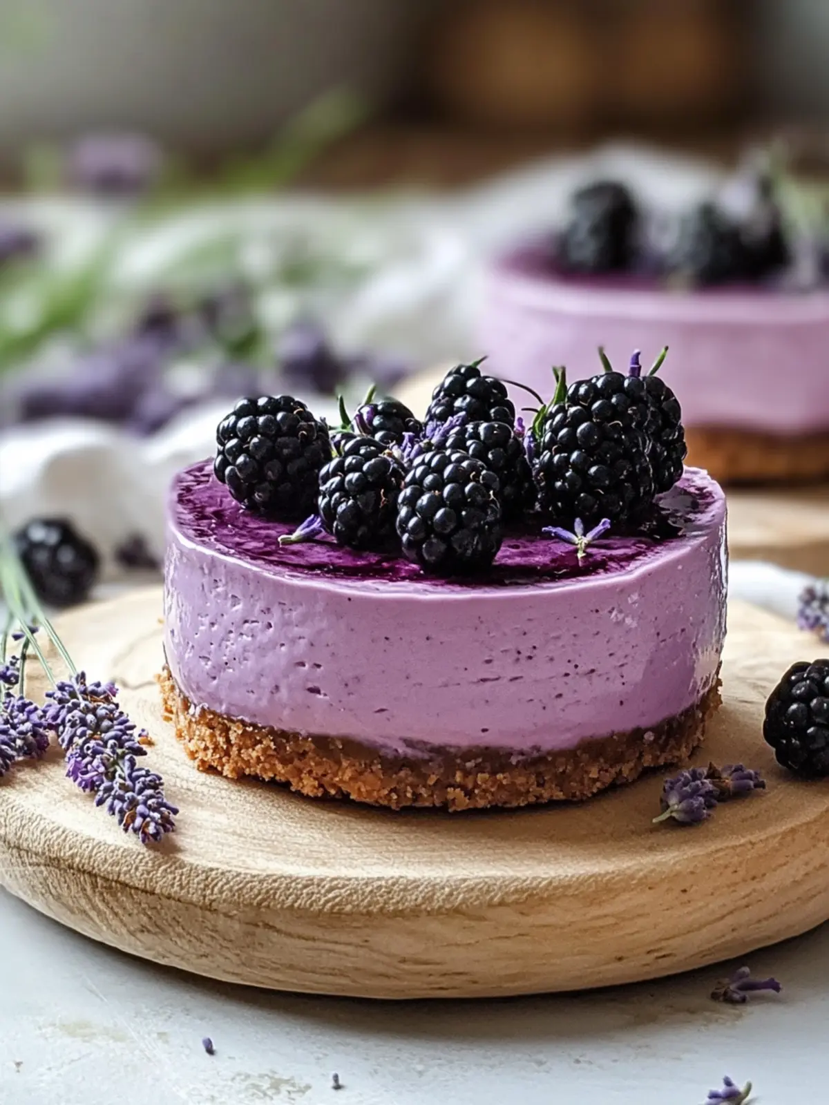 Luscious Blackberry Lavender Cheesecake: The Perfect Mini Treat 4 Luscious Blackberry Lavender Cheesecake