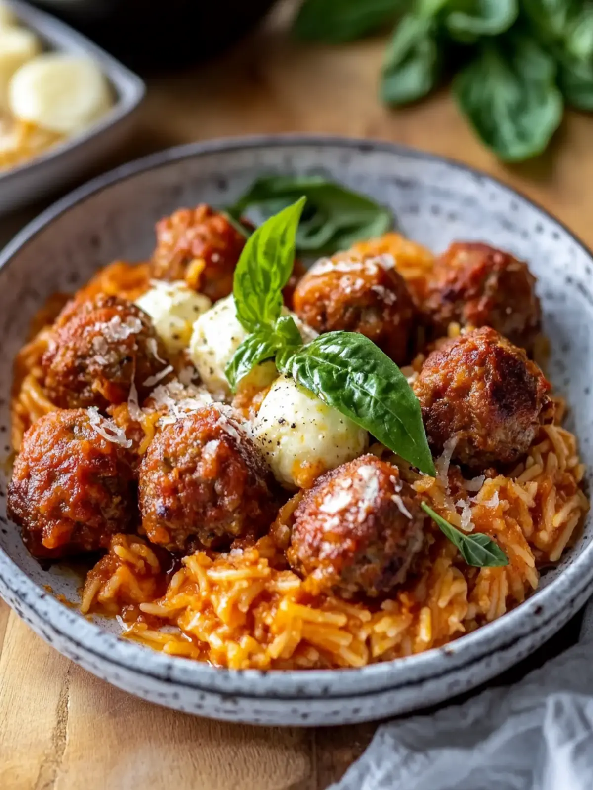 Risoni Mozzarella Meatballs: Comfort Food Made Heavenly 2 Risoni Mozzarella Meatballs