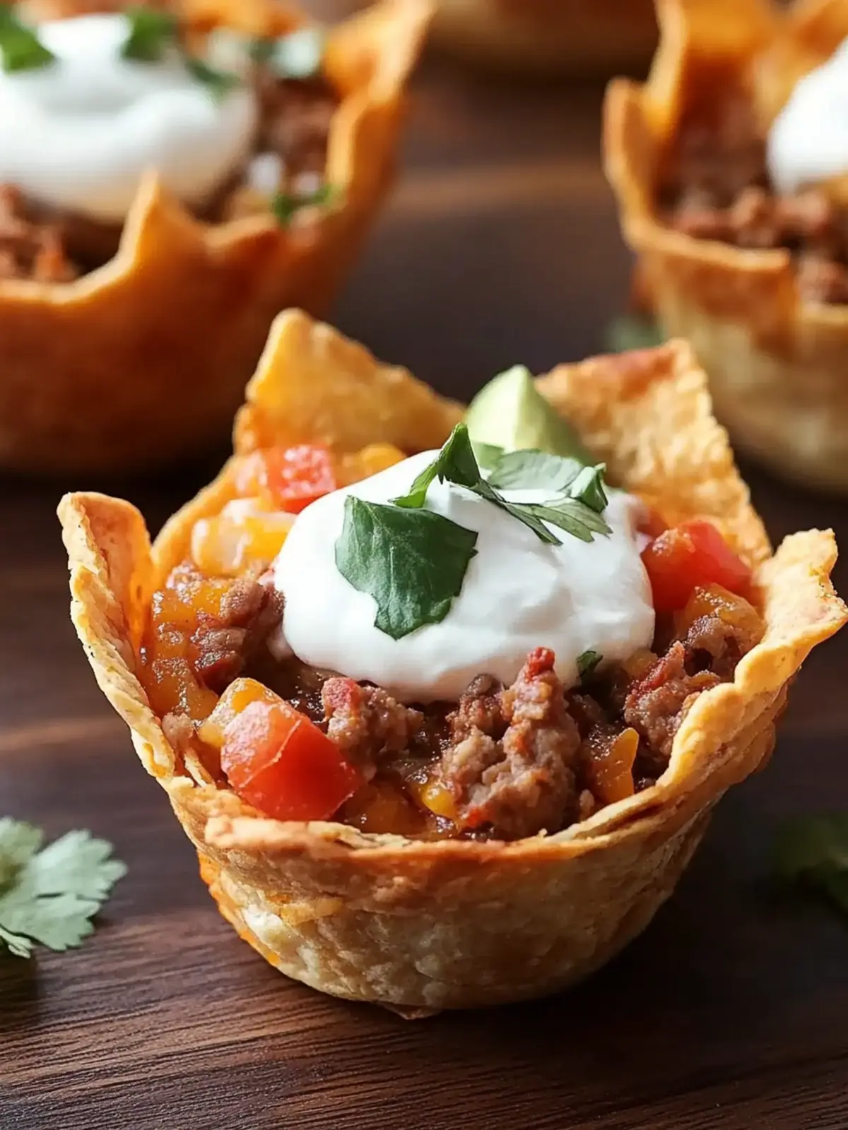 Crunchy Taco Cups