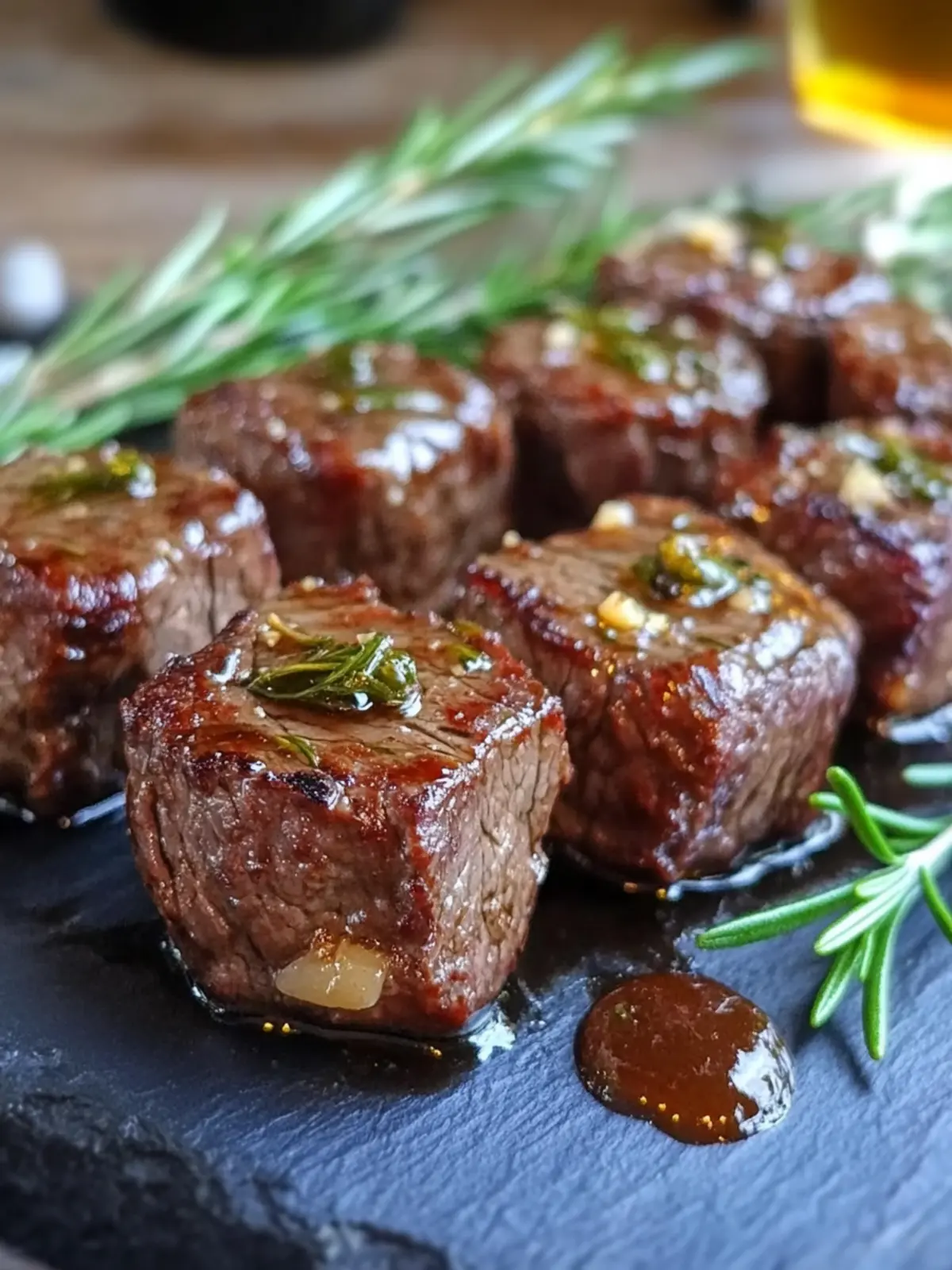 Crockpot Beef Steak Bites with Garlic Butter & Rosemary Bliss 4 Crockpot Beef Steak Bites- Garlic Butter Rosemary