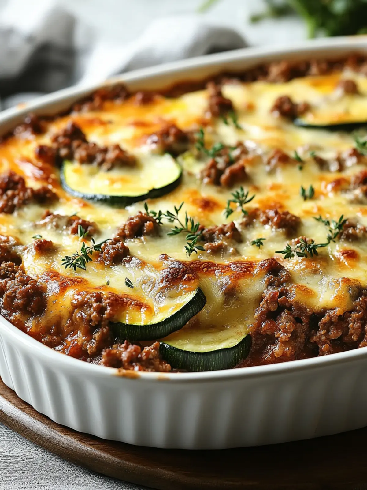 Savory Low-Carb Ground Beef Zucchini Bake You’ll Crave! 3 Low-Carb Ground Beef Zucchini Bake