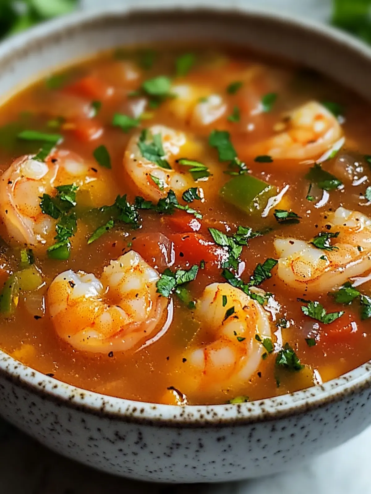 Quick and Spicy Shrimp Soup
