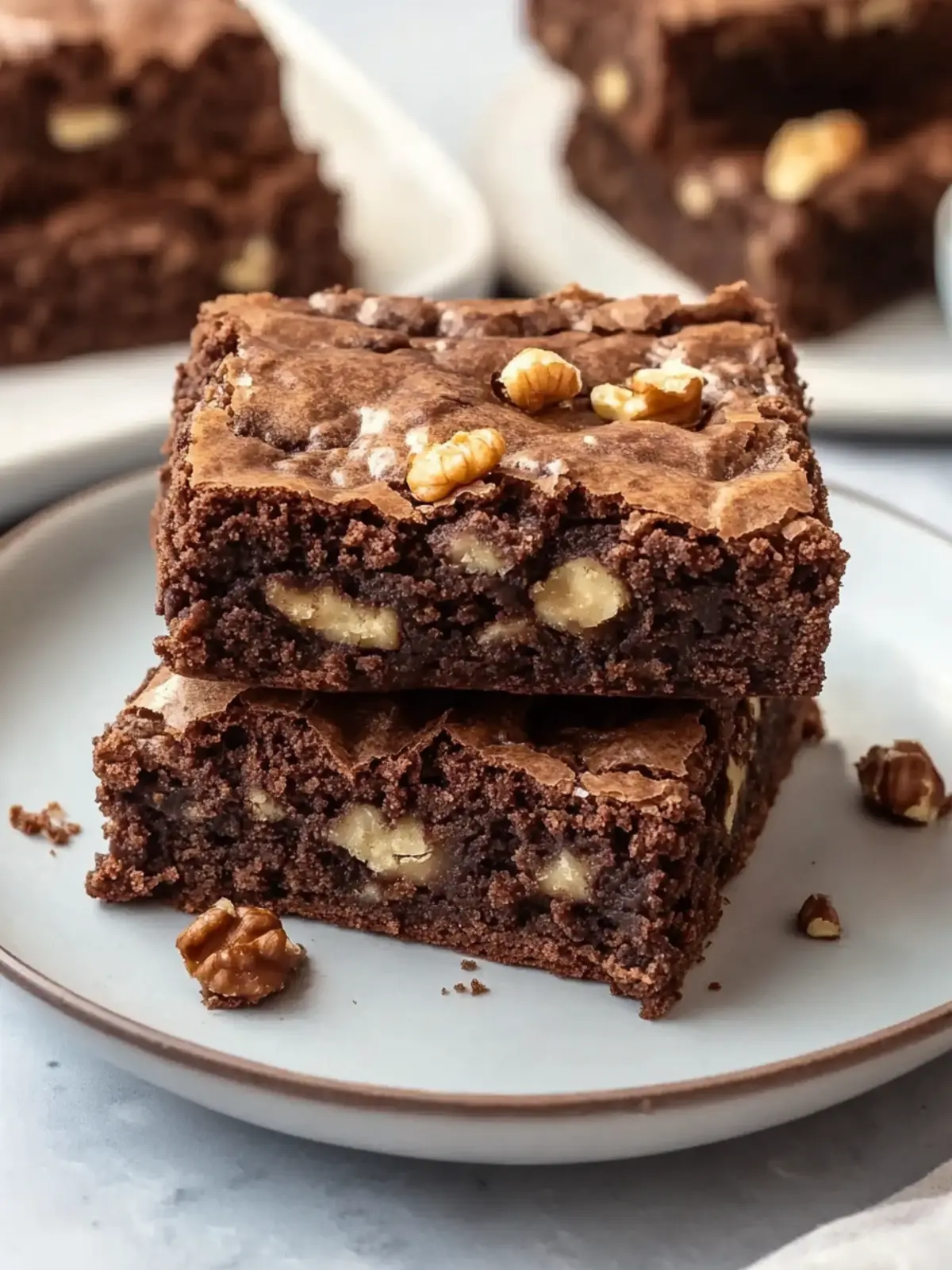 Decadent Fudgy Walnut Brownies You Can't Resist 4 Walnut Brownies