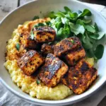 Vegan Blackened Tofu with Cheesy Grits: Comfort in a Bowl 7 Vegan Blackened Tofu with Cheesy Grits