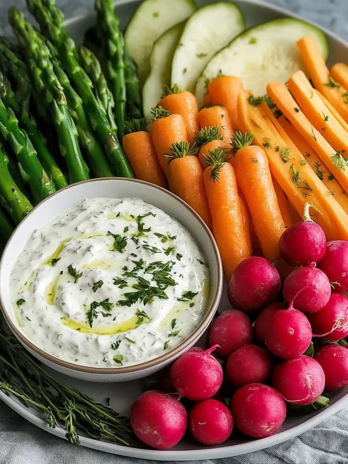 Fresh Spring Vegetable Crudité Board with 5 Creamy Ranch Dips 5 Fresh Spring Vegetable Crudité Board with 5 Easy Creamy Ranch Dip