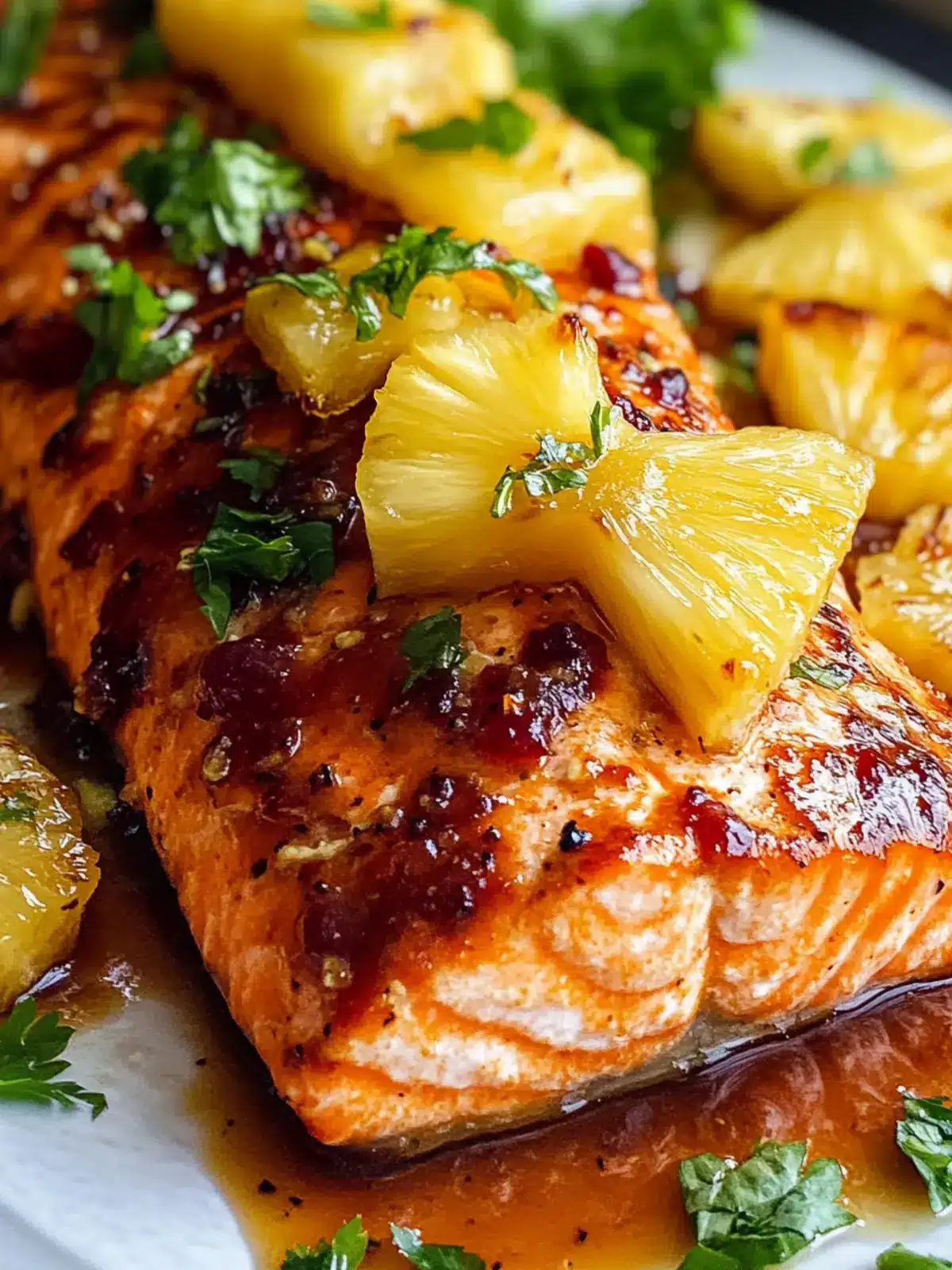 Baked Pineapple Salmon