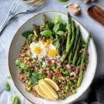 Farro Salad with Grilled Asparagus