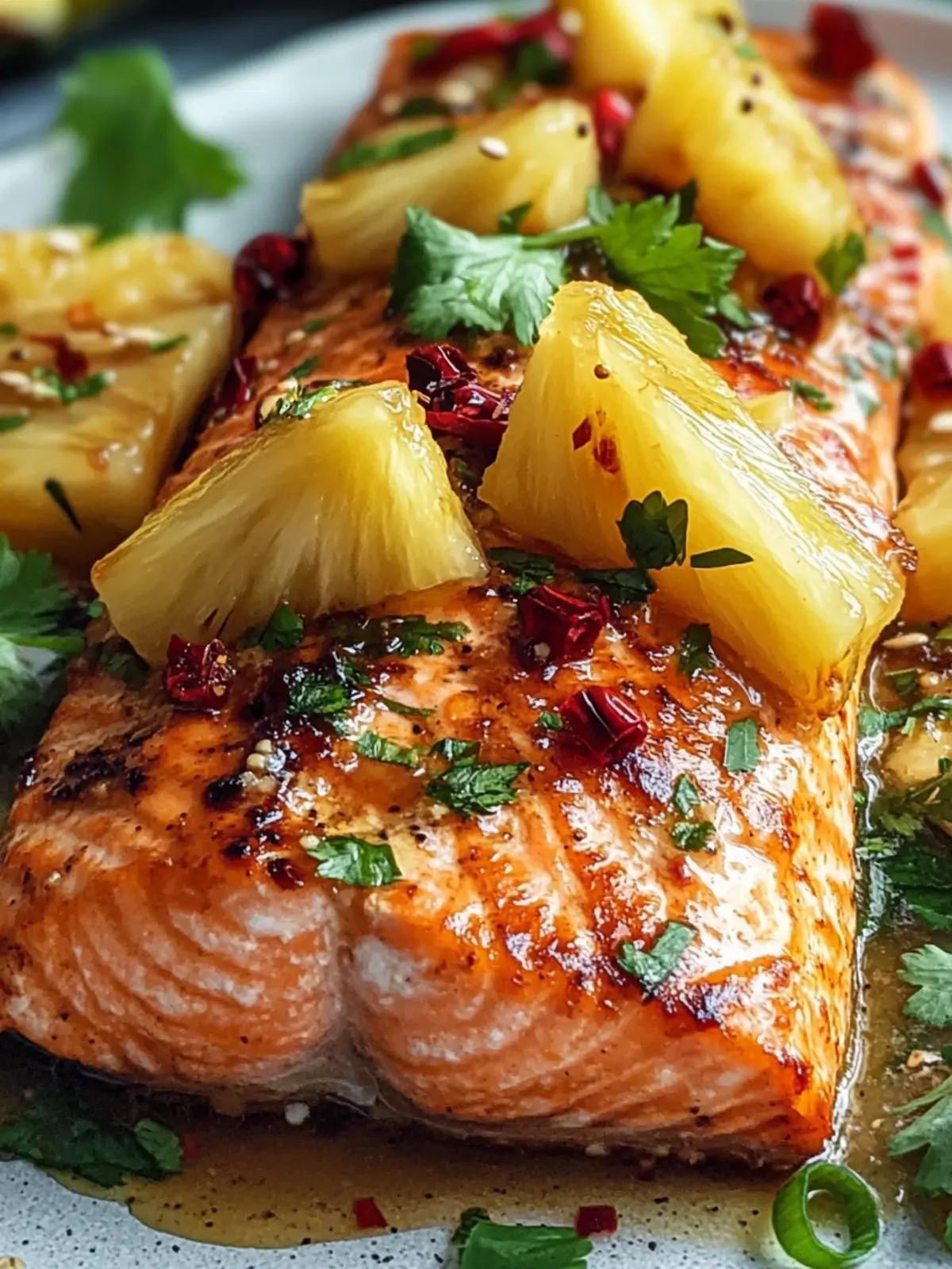 Baked Pineapple Salmon